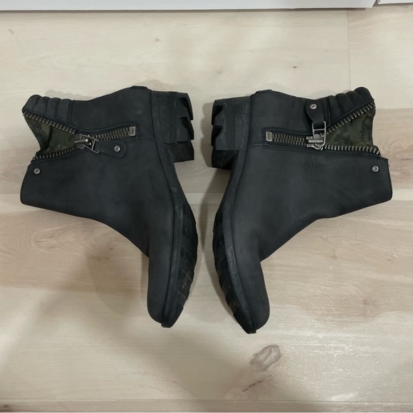 Sorel Booties Women’s 7.5 Black Danica Leather Side Zip Ankle Casual Moto - Picture 14 of 14